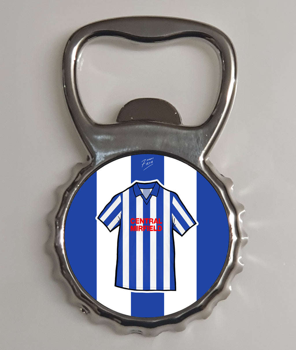 Huddersfield 1982/83 Home Shirt Memorabilia Metal Bottle Opener Fridge Magnet