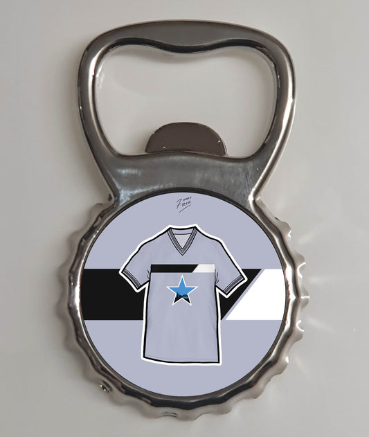 Newcastle 1985-87 Away Shirt Memorabilia Metal Bottle Opener Fridge Magnet