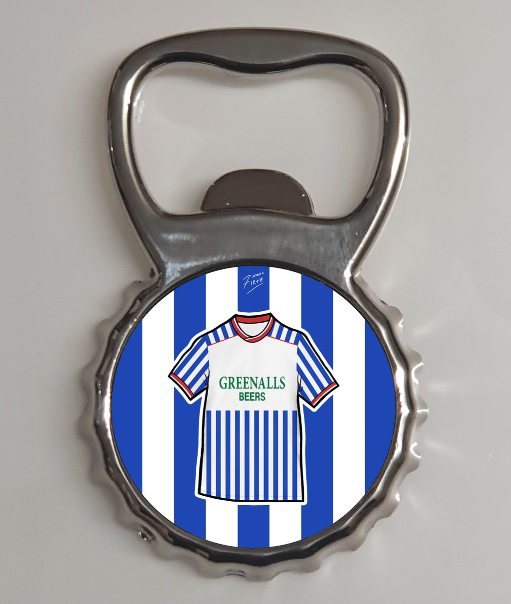 Huddersfield 1987/88 Home Shirt Memorabilia Metal Bottle Opener Fridge Magnet