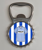 Sheff Wed 1987-89 Home Shirt Memorabilia Metal Bottle Opener Fridge Magnet