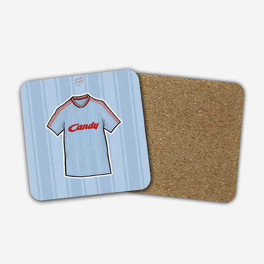 Liverpool 1988-89 Away Shirt Memorabilia Hand Sublimated Football Coaster