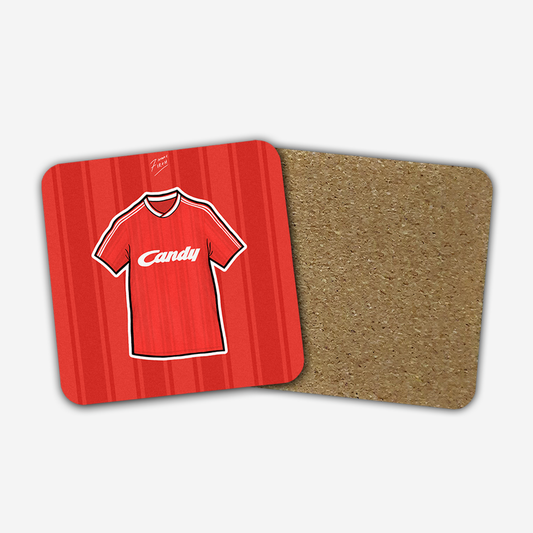 Liverpool 1988-89 Home Shirt Memorabilia Hand Sublimated Football Coaster