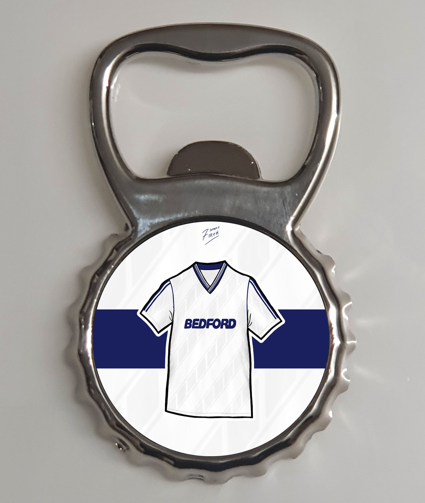 Luton 1988/89 Home Shirt Memorabilia Metal Bottle Opener Fridge Magnet