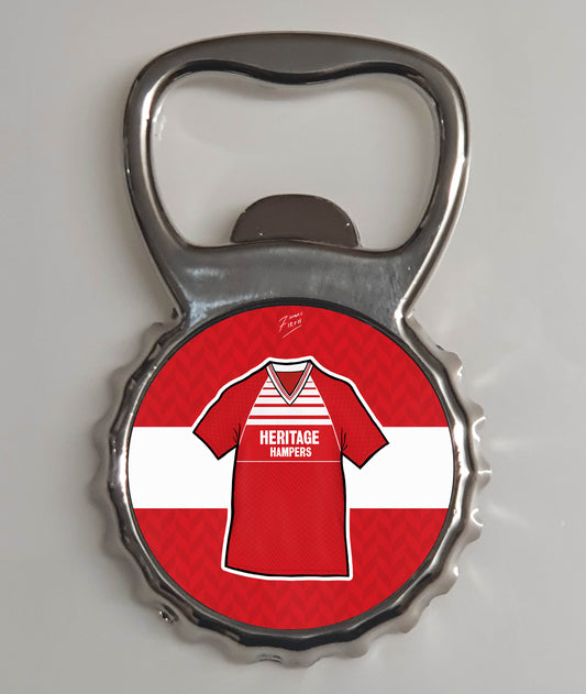 Middlesbrough 1988-90 Home Shirt Memorabilia Metal Bottle Opener Fridge Magnet