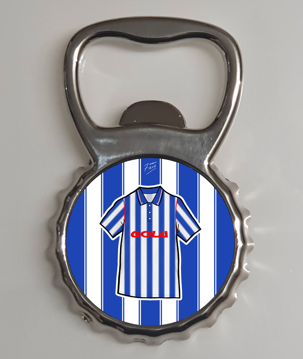 Huddersfield 1991/92 Home Shirt Memorabilia Metal Bottle Opener Fridge Magnet