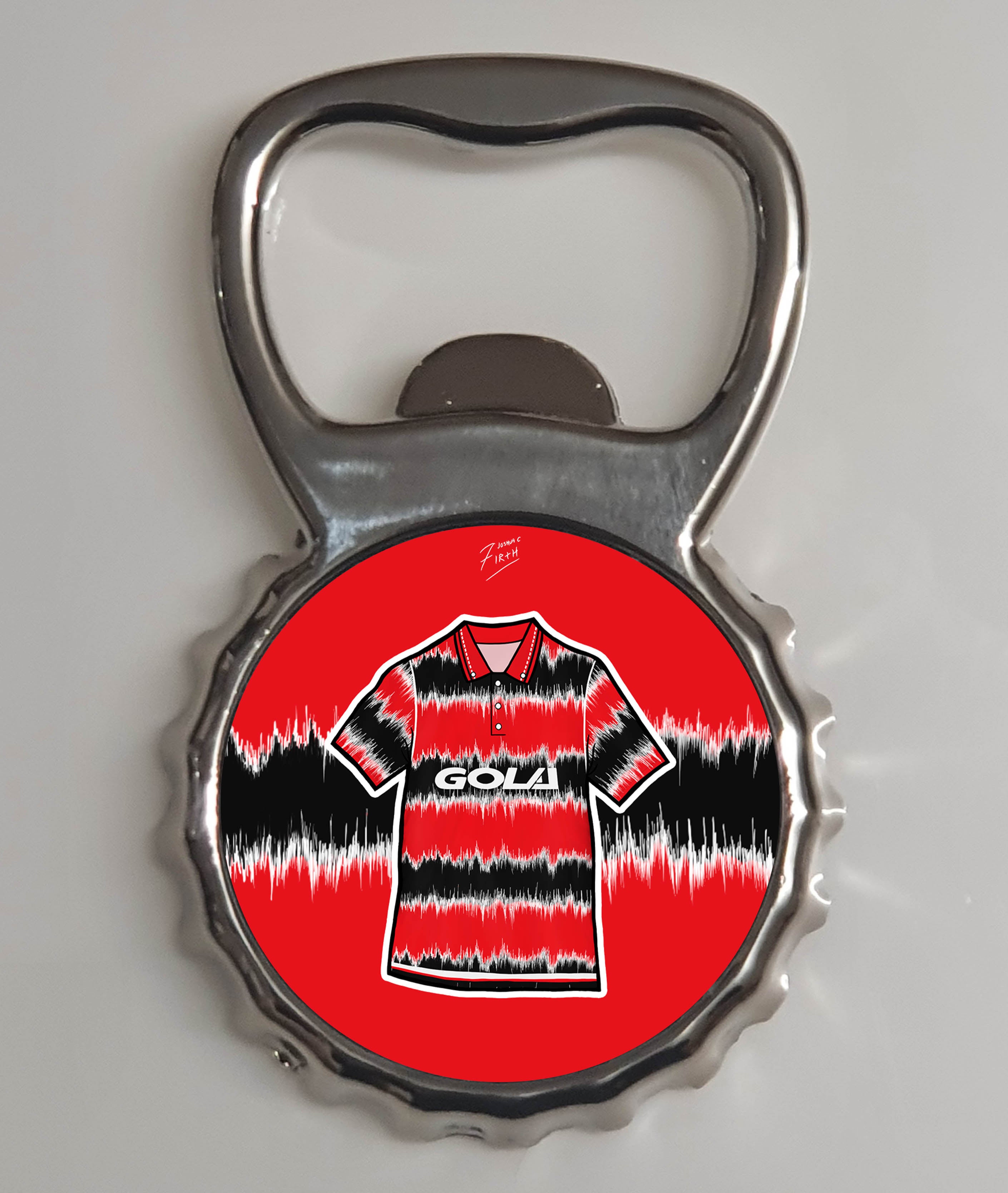 Huddersfield 1992/93 Away Shirt Memorabilia Metal Bottle Opener Fridge Magnet