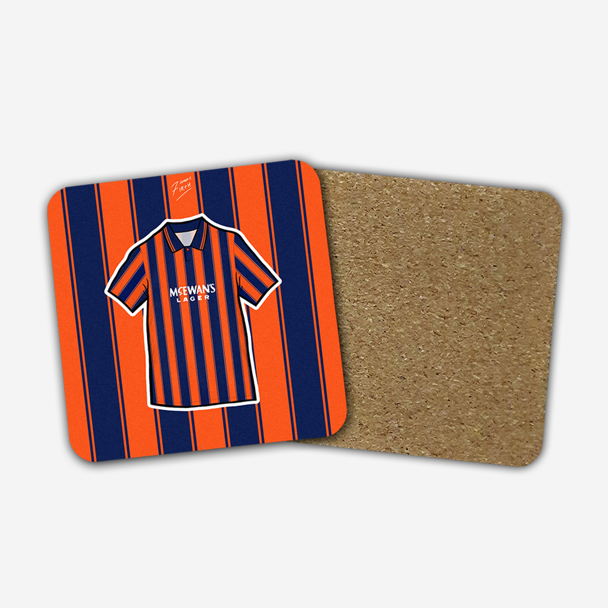 Glasgow Rangers Away Shirt Coaster 1993-1994