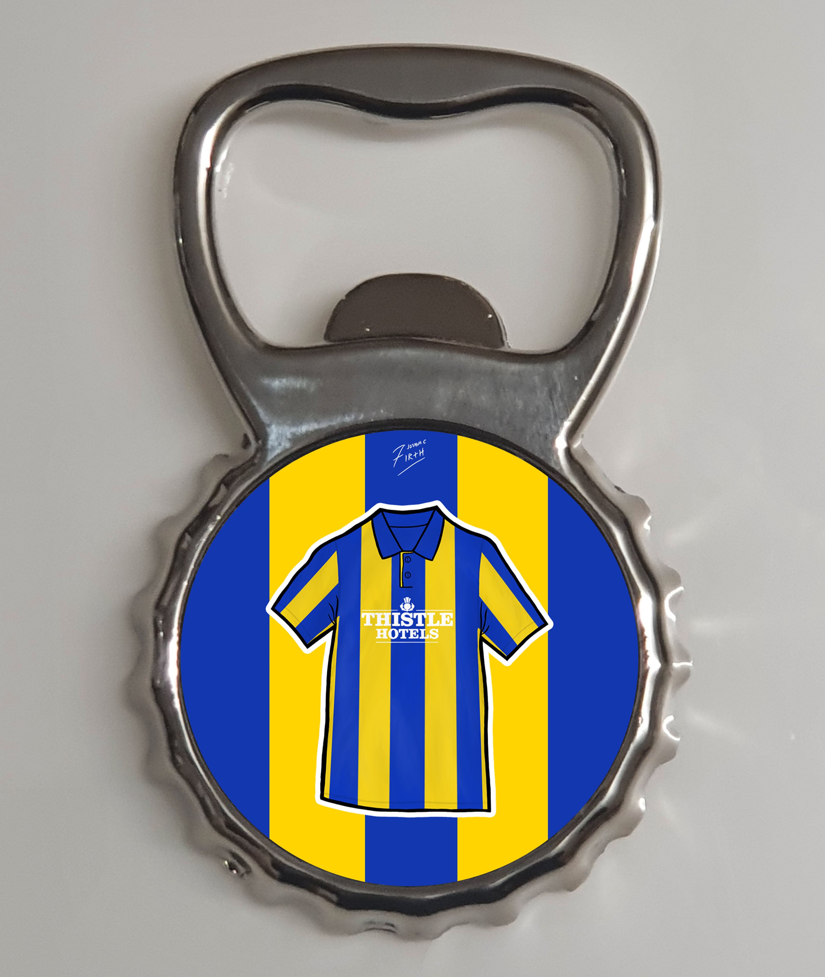 Leeds 1993-95 Away Shirt Memorabilia Metal Bottle Opener Fridge Magnet