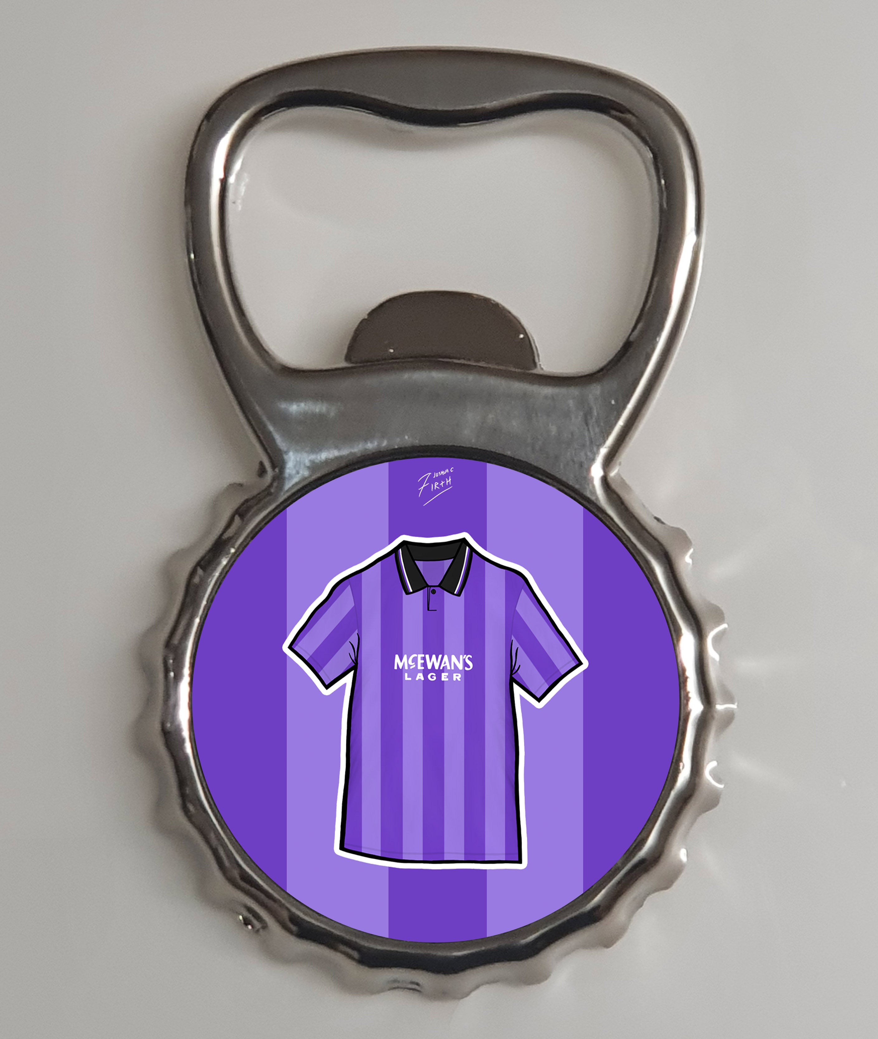 Rangers 1994/95 Third Shirt Memorabilia Metal Bottle Opener Fridge Magnet