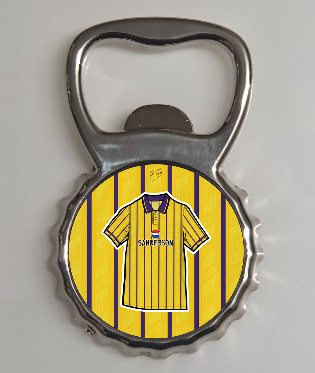 Sheff Wed 1994/95 Away Shirt Memorabilia Metal Bottle Opener Fridge Magnet