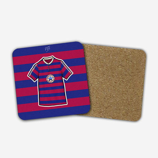 Newcastle 1995/96 Away Shirt Memorabilia Hand Sublimated Football Coaster
