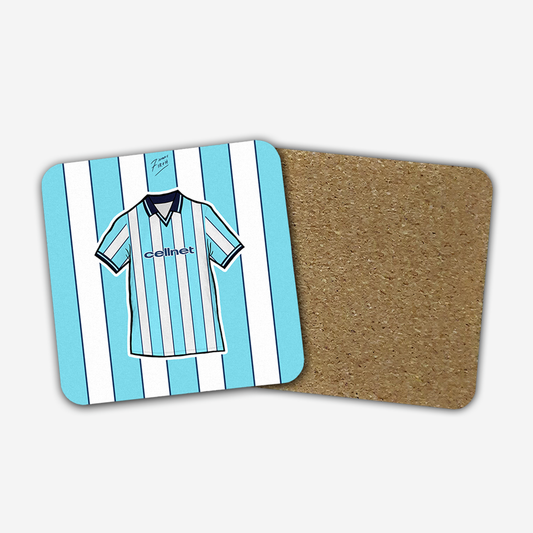 Middlesbrough 1998-99 Away Shirt Memorabilia Hand Sublimated Football Coaster