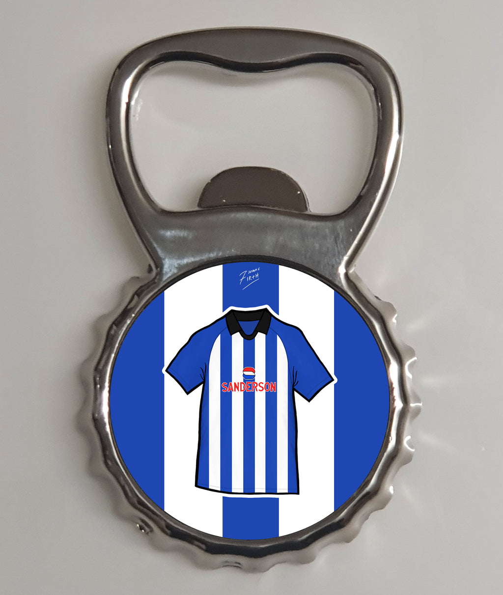 Sheff Wed 1999/00 Home Shirt Memorabilia Metal Bottle Opener Fridge Magnet