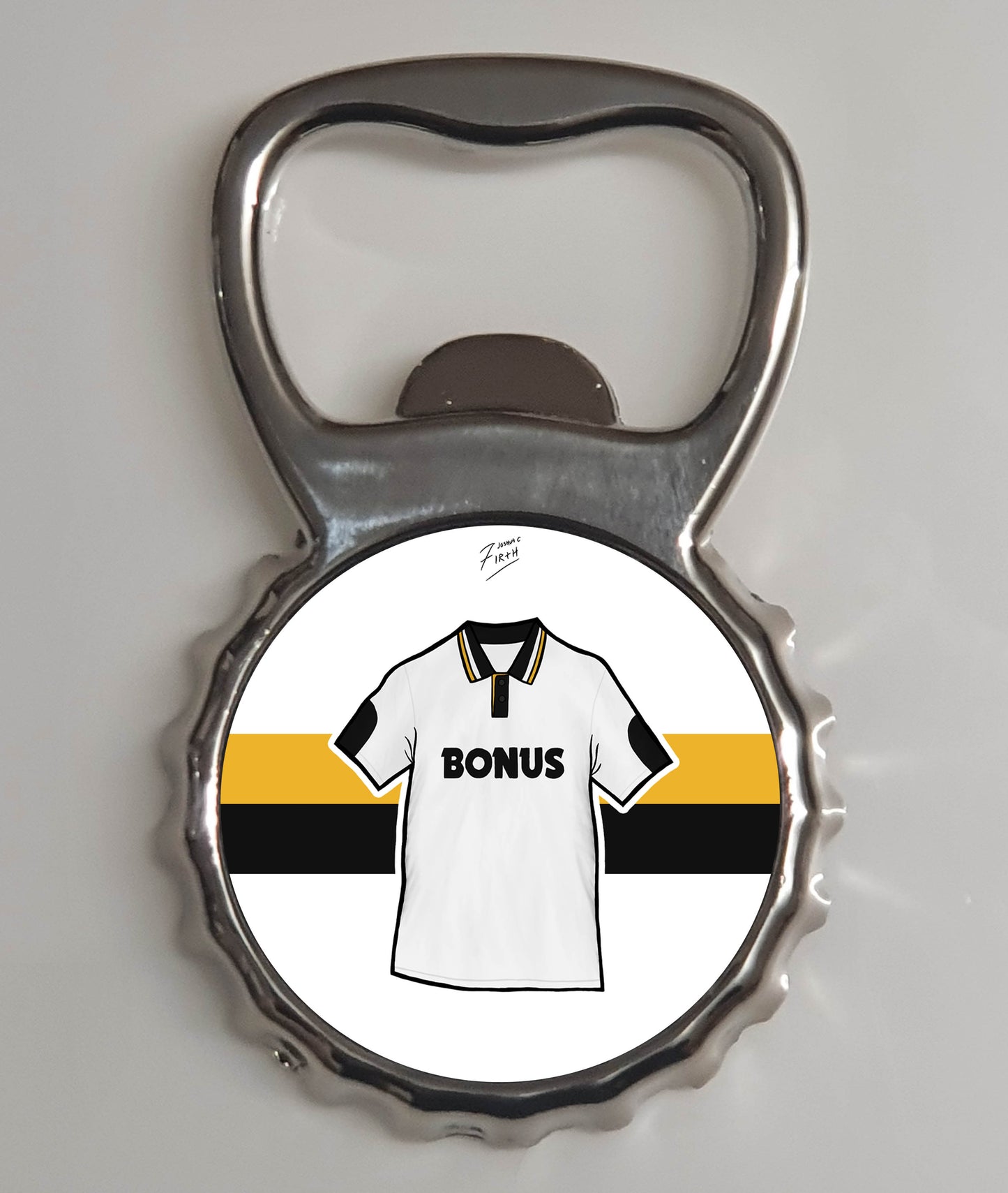 Hull 1992/93 Away Shirt Memorabilia Metal Bottle Opener Fridge Magnet