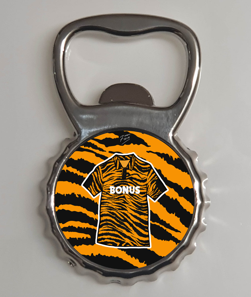 Hull 1992/93 Home Shirt Memorabilia Metal Bottle Opener Fridge Magnet