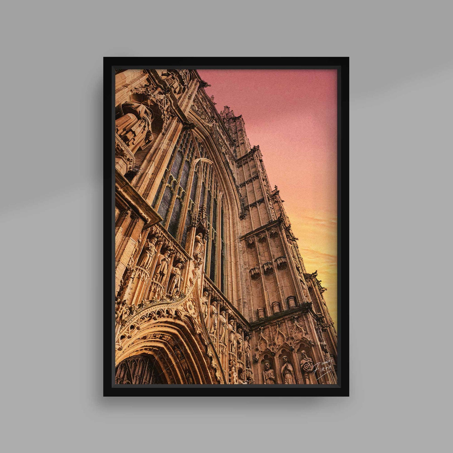 Beverley Minster up close photograph. Anglican Church in Beverley, East Riding of Yorkshire