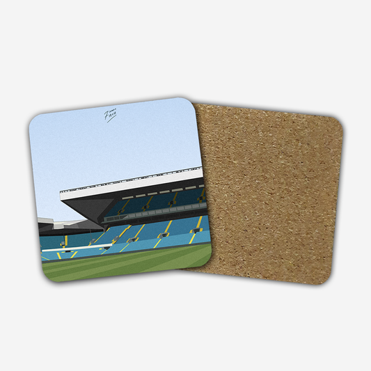 Elland Road Stadium Leeds Memorabilia Hand Sublimated Football Coaster