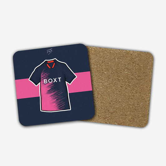 Forest 2021/22 Away Shirt Memorabilia Hand Sublimated Football Coaster