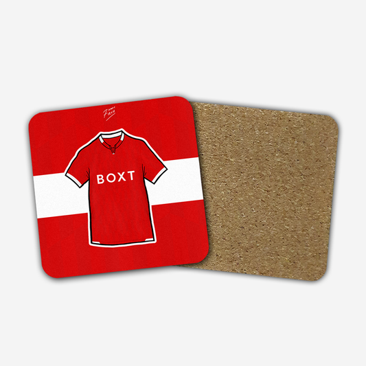 Forest 2021/22 Home Shirt Memorabilia Hand Sublimated Football Coaster