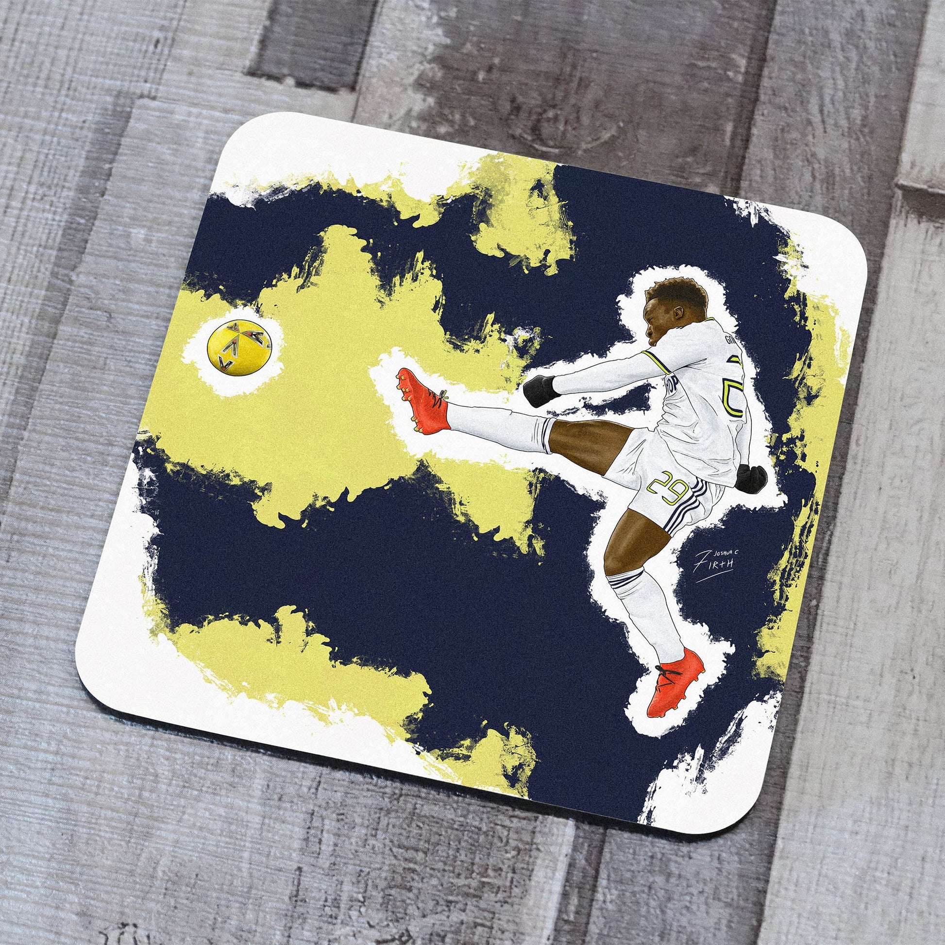 Wilfried Willy Gnonto Leeds United themed Coaster