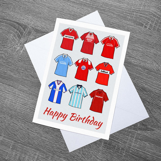 Middlesbrough Football Retro Birthday Card 