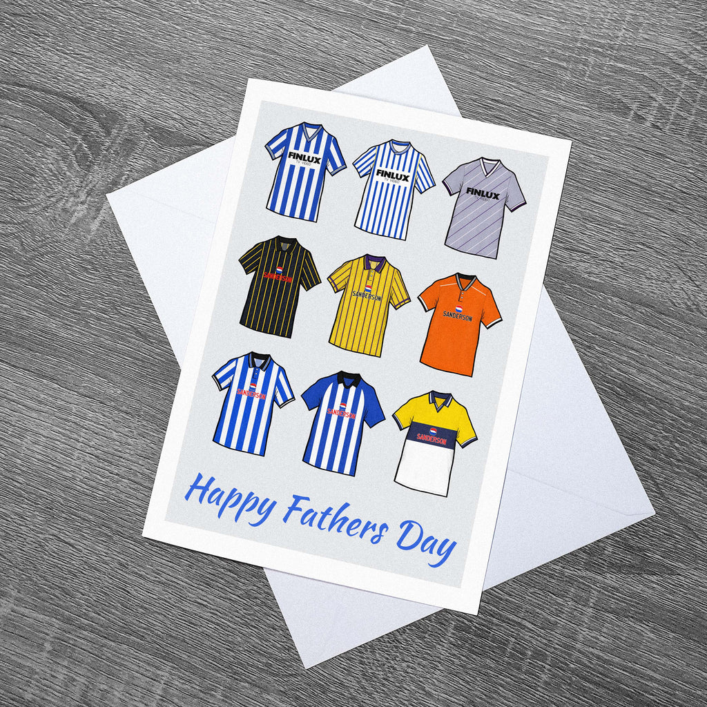 Sheffield Wednesday Football Retro Fathers Day Card 