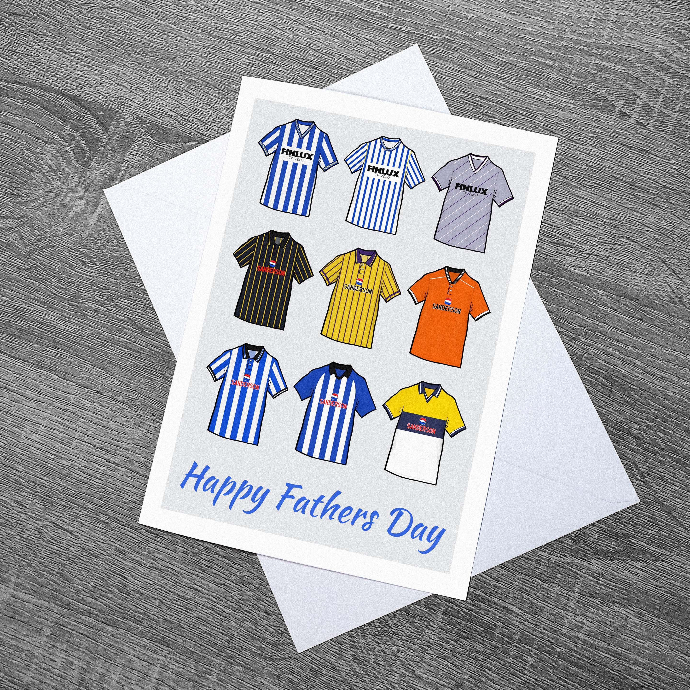 Sheffield Wednesday Football Retro Fathers Day Card 