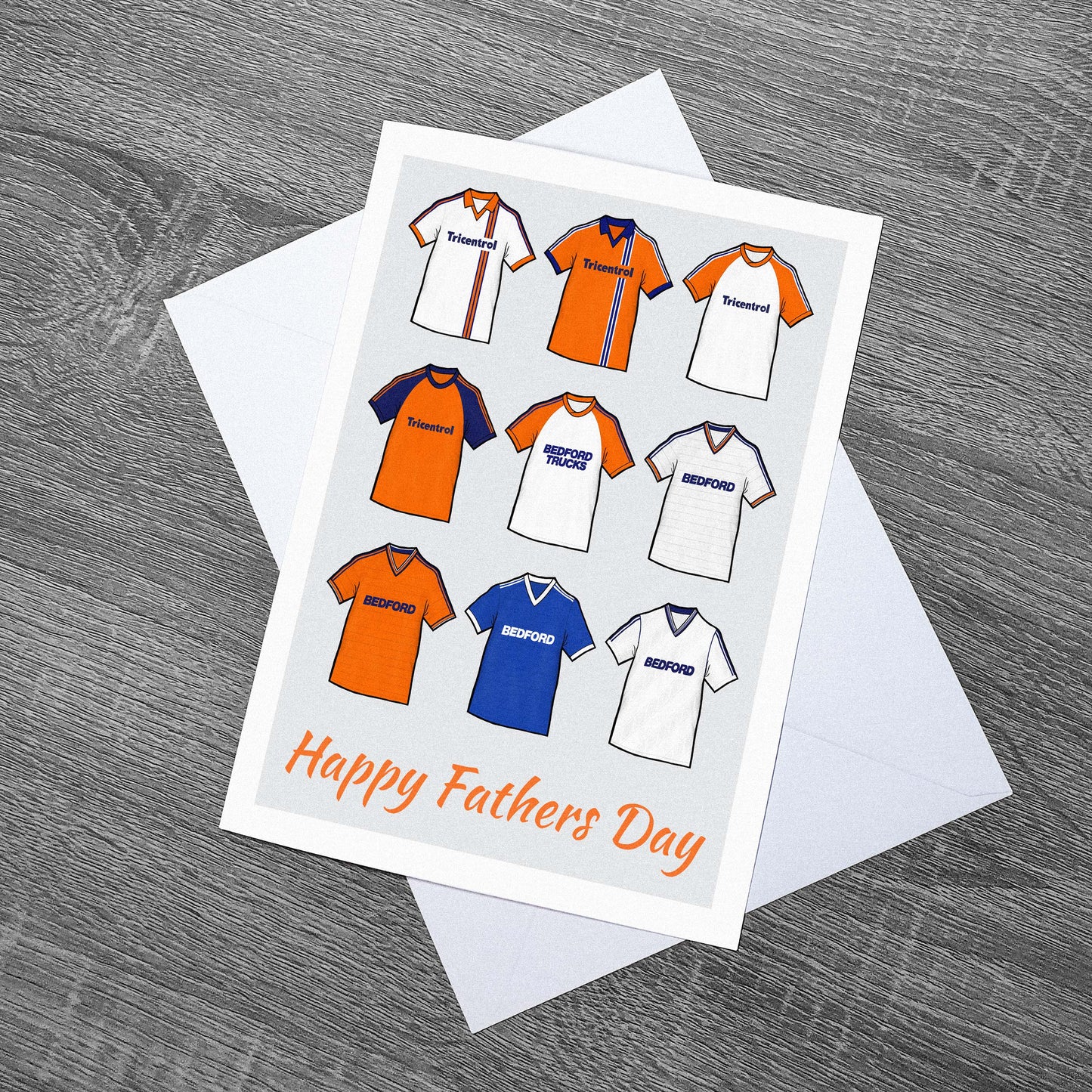 Luton Town Football Retro Fathers Day Card