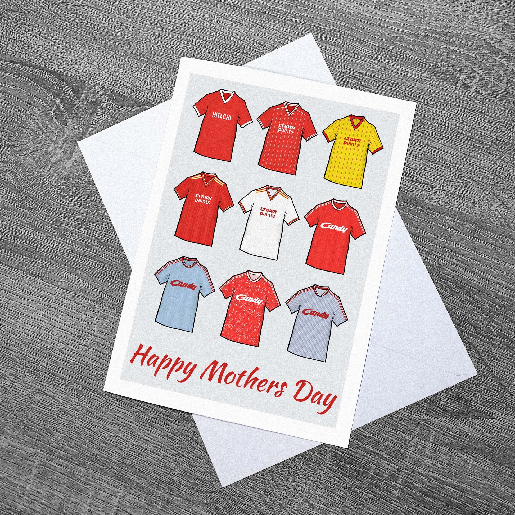 Liverpool Football Club Themed Retro Mothers Day Card 