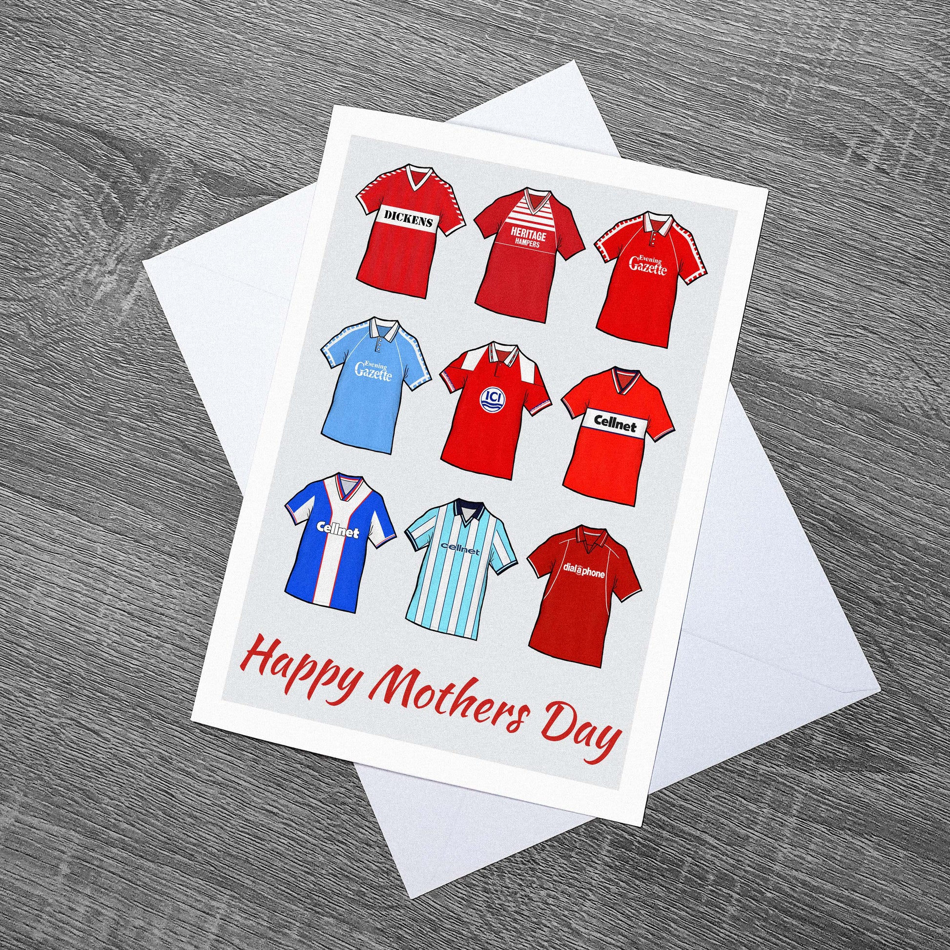 Middlesbrough Football Retro Mothers Day Card 