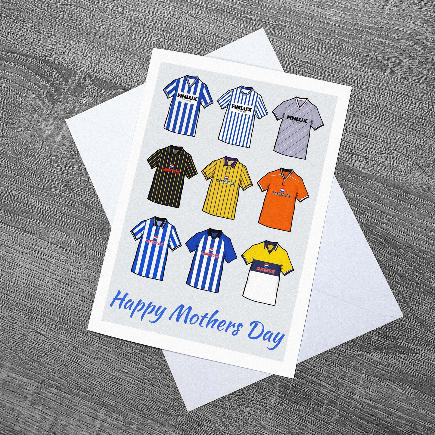 Sheffield Wednesday Football Retro Mothers Day Card 