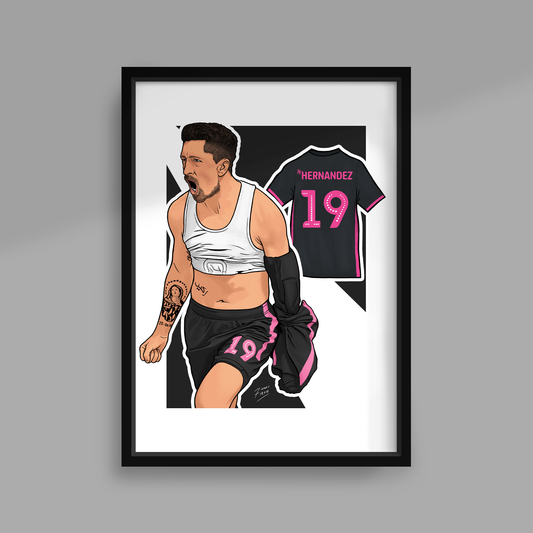 Pablo Hernandez Leeds player Poster Print A3 A4 A5