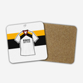 Hull 1988/89 Away Shirt Memorabilia Hand Sublimated Football Coaster