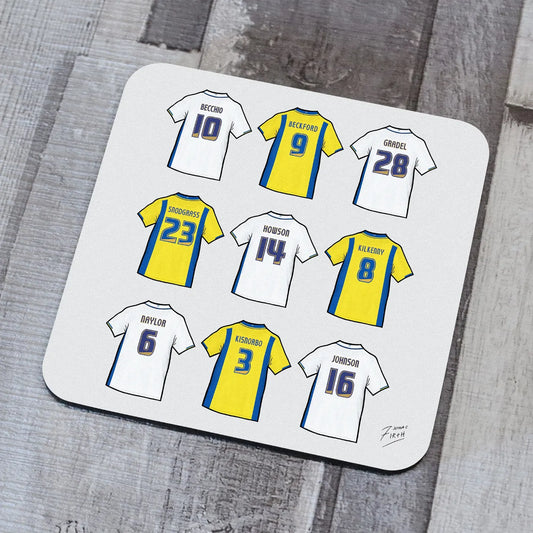 Inspired by LUFC players of 2009-10 which includes shirts of Luciano Becchio, Jermaine Beckford, Max Gradel, Robert Snodgrass, Johnny Howson, Neil Kilkenny, Richard Naylor, Patrick Kisnorbo, Bradley Johnson