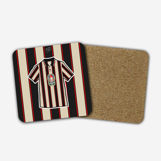 Coaster inspired by the 1996-98 away shirt of Ipswich Town Football Club. One of the finest kits in English football history