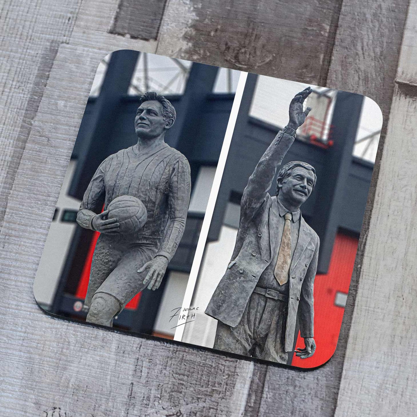 Joe Shaw & Derek Dooley Statue Bramall Lane Sheffield United Football Coaster