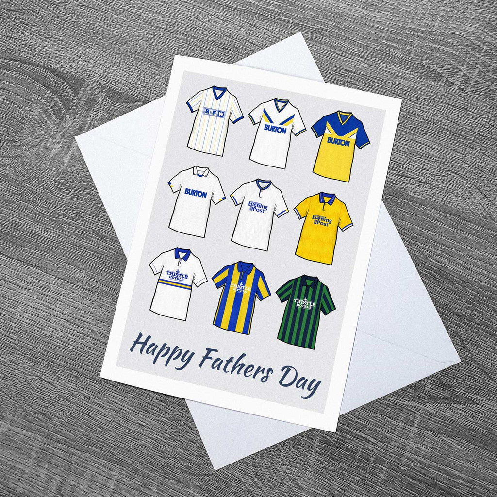 Leeds United Themed Retro Fathers Day Card