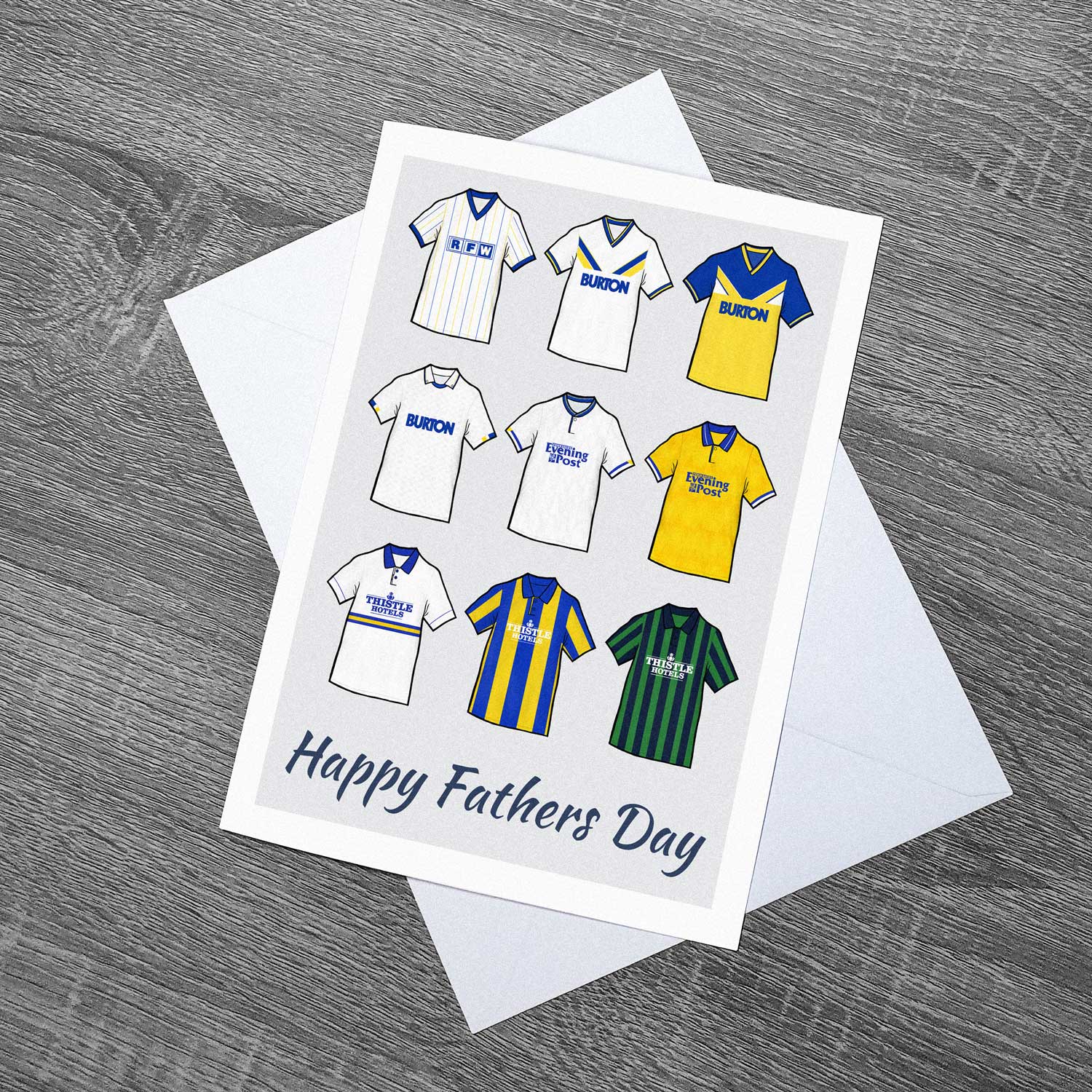 Leeds United Themed Retro Fathers Day Card
