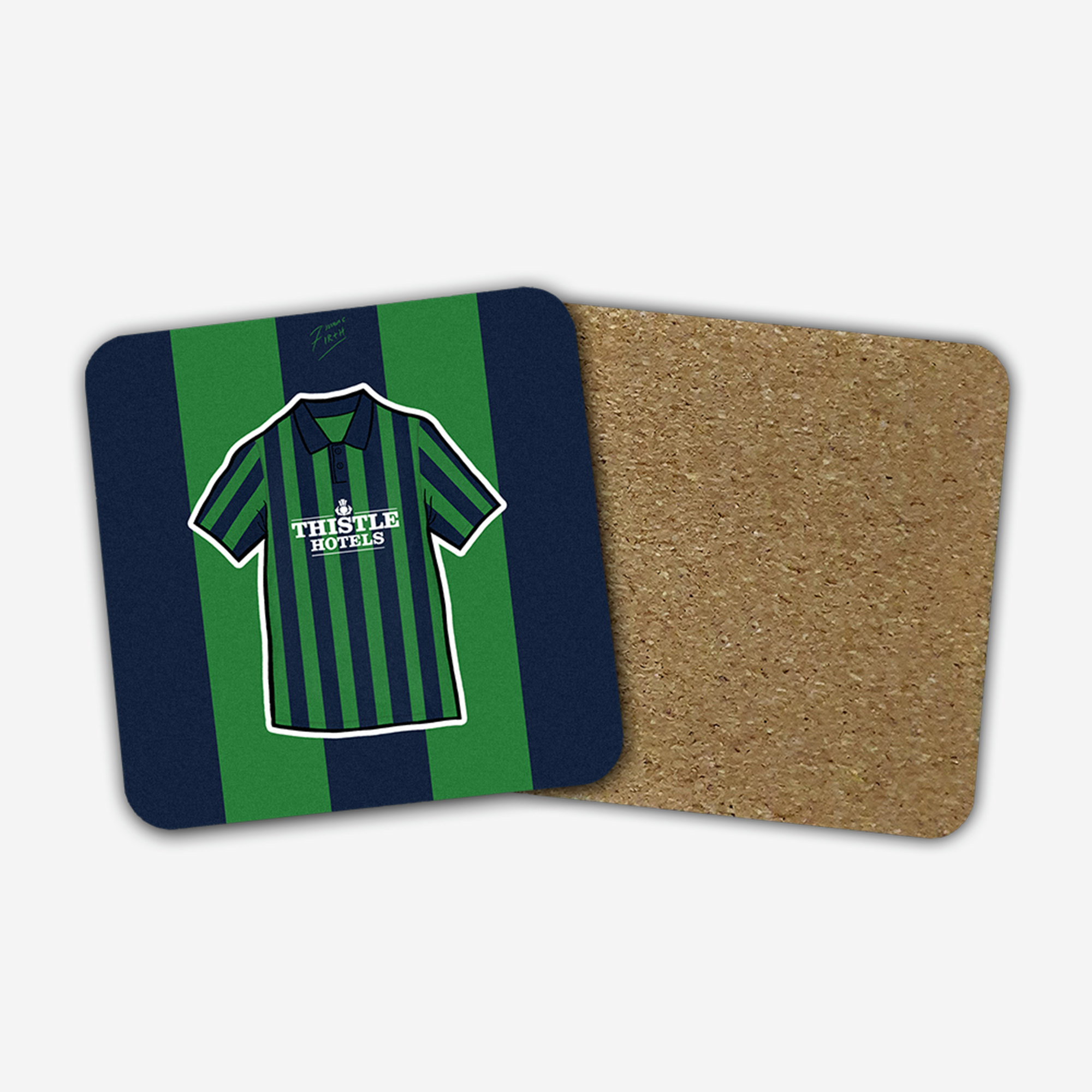 Leeds 1993-95 Third Shirt Memorabilia Hand Sublimated Football Coaster
