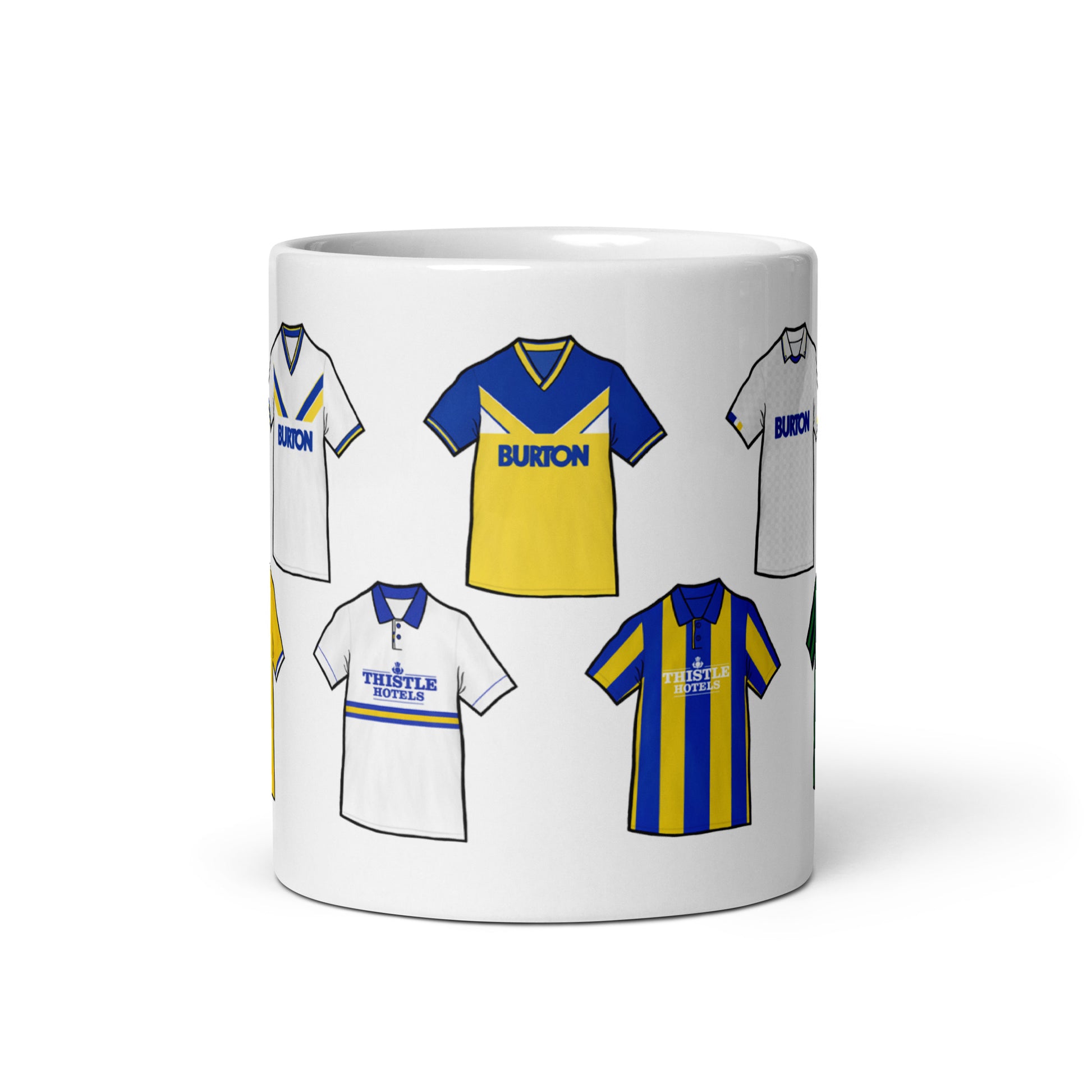 Leeds United Themed Retro Ceramic Football Mug