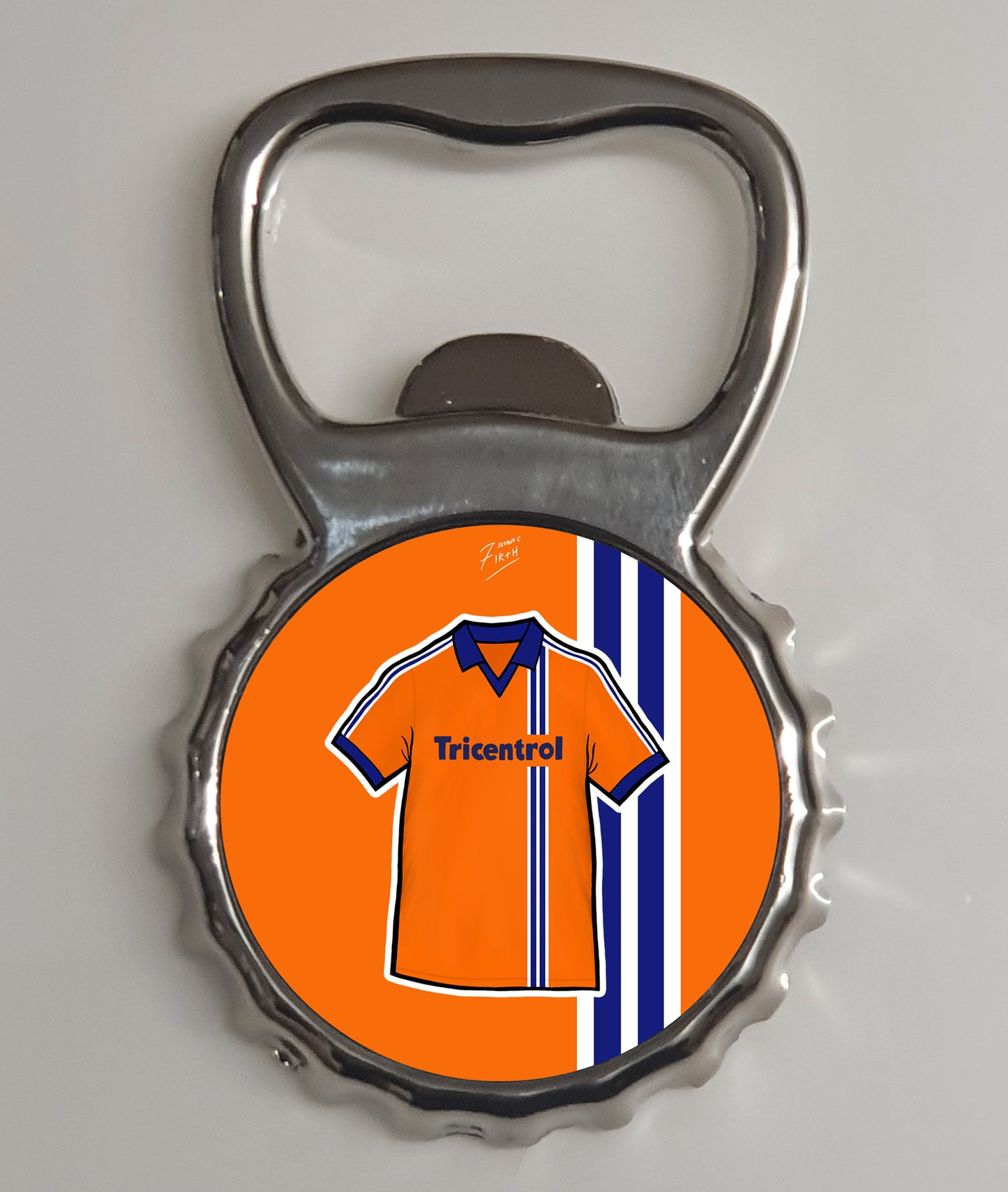 Luton 1980/81 Away Shirt Memorabilia Metal Bottle Opener Fridge Magnet