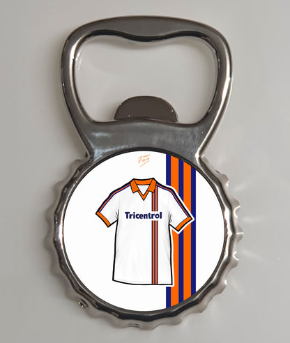 Luton 1980/81 Home Shirt Memorabilia Metal Bottle Opener Fridge Magnet