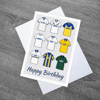 Leeds United Themed Retro Birthday Card 