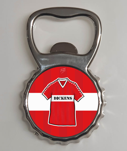 Middlesbrough 1986/87 Home Shirt Memorabilia Metal Bottle Opener Fridge Magnet