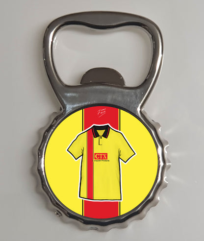 Watford 1997/98 Home Shirt Memorabilia Metal Bottle Opener Fridge Magnet