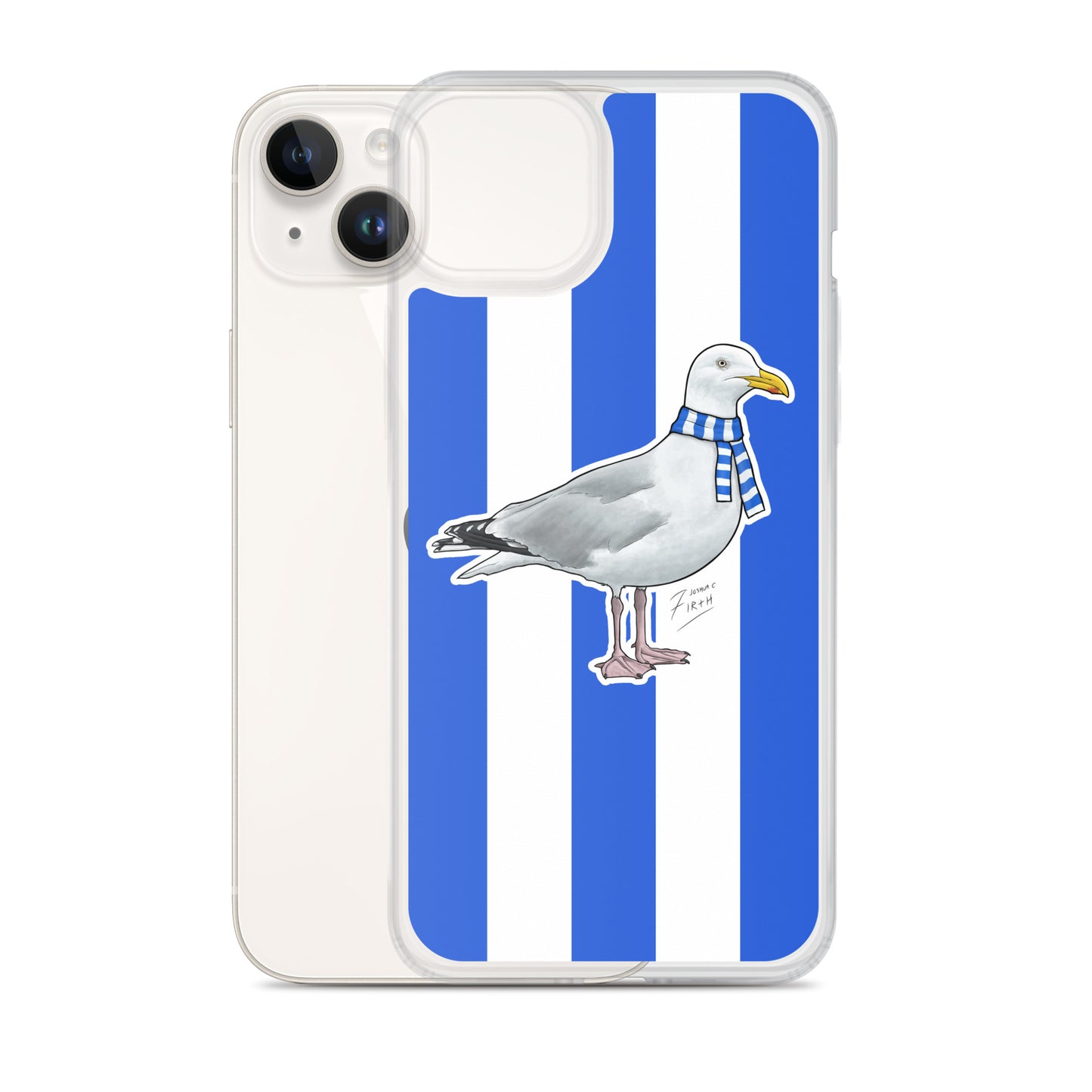 Brighton Football Themed Seagull iPhone 14 Plus Case