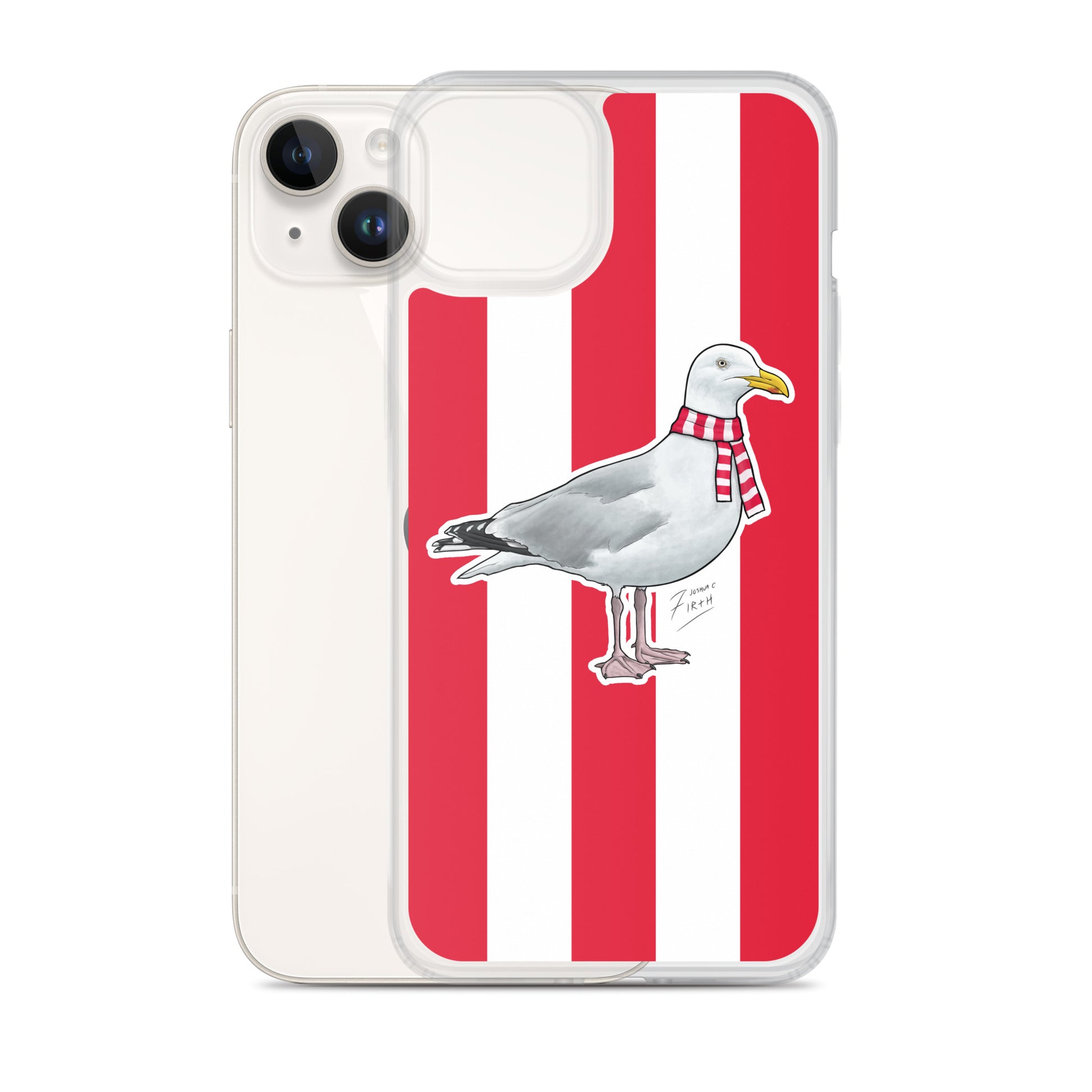 Scarborough Athletic Themed Seagull Football iPhone 14 Plus Case