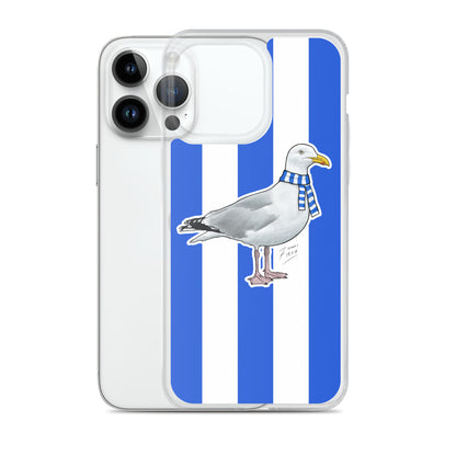 Brighton Themed Seagull Football Clear Case for iPhone