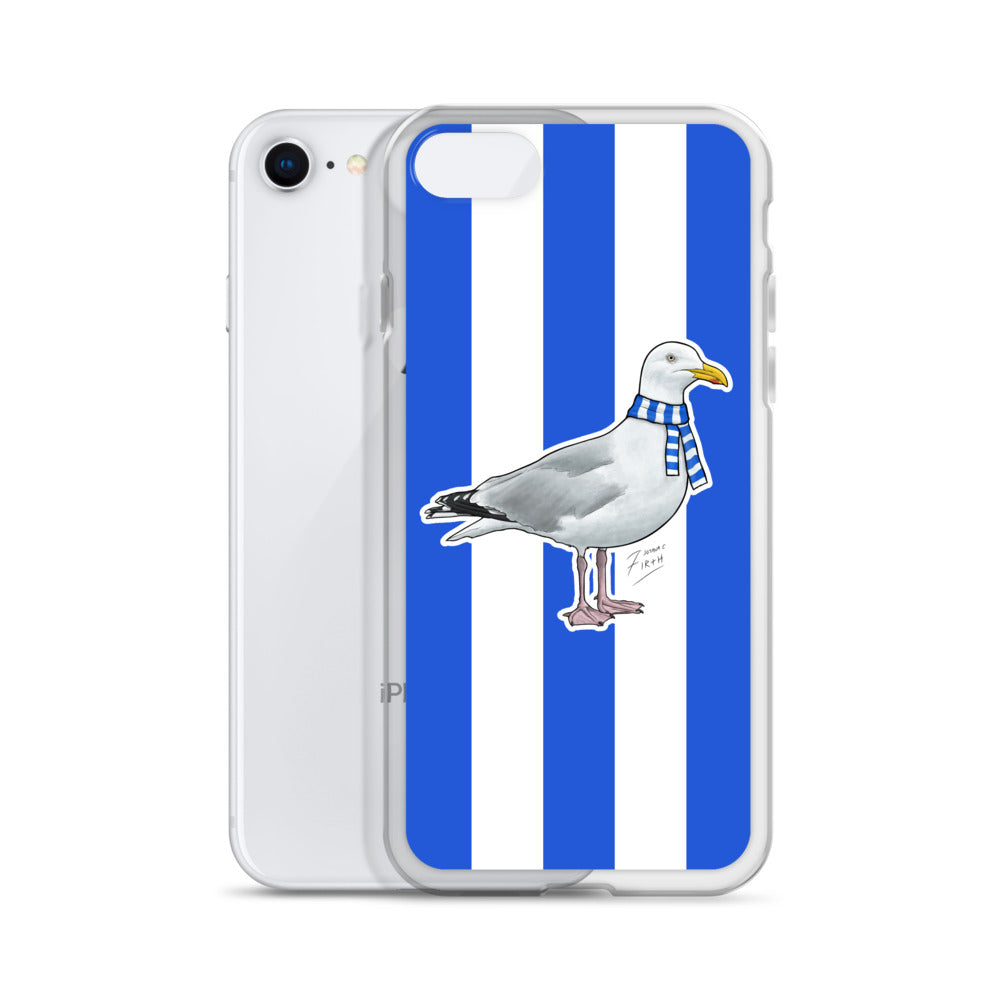 Brighton Themed Seagull Football Clear Case for iPhone