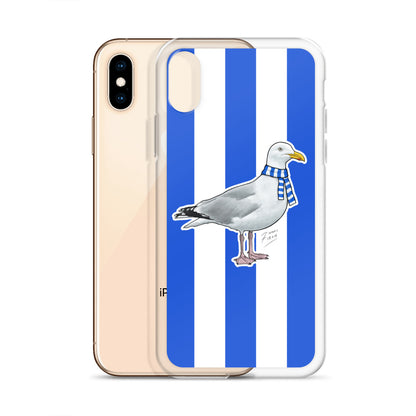 Brighton Themed Seagull Football Clear Case for iPhone